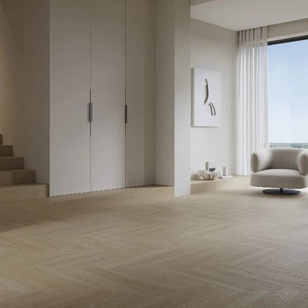 Flax Oak Herringbone