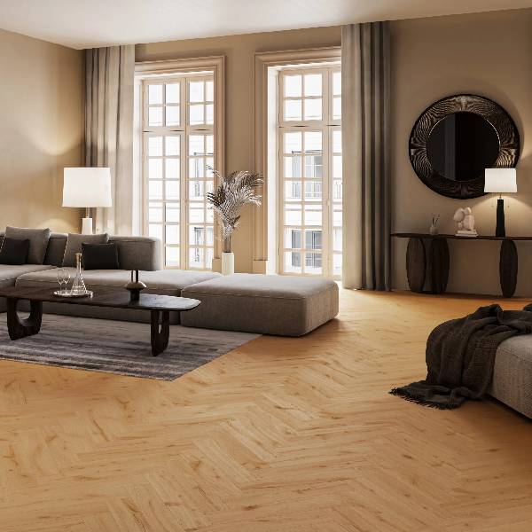 Ginger Oak Herringbone